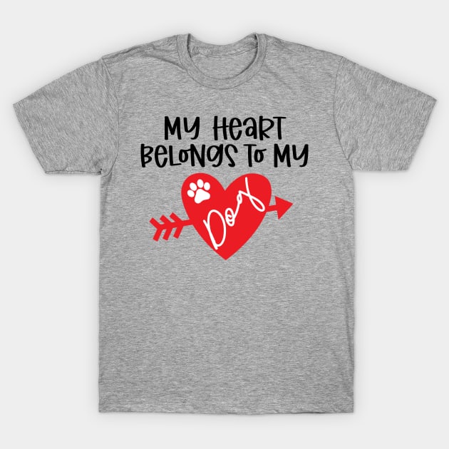 My Heart Belongs to Dog T-Shirt by busines_night